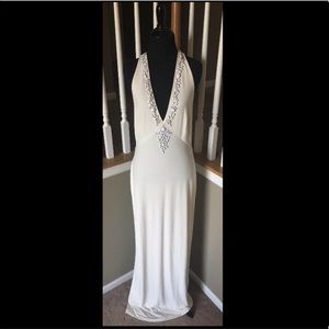 Stunning VS white jersey gown